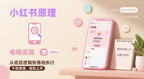 小红书原理以及详细实操流程,小红书电商教程-青禾学社