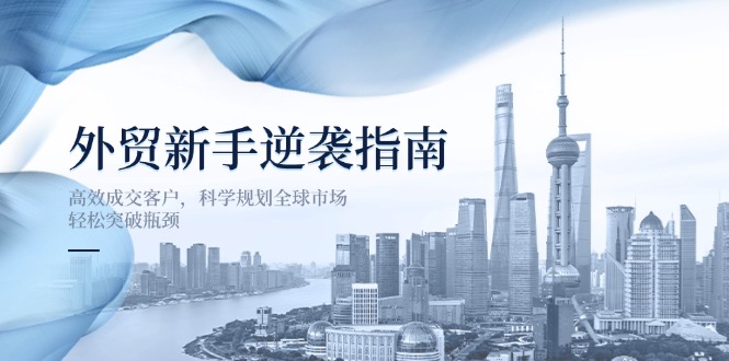 外贸新手逆袭指南:高效成交客户,科学规划全球市场,轻松突破瓶颈-青禾学社