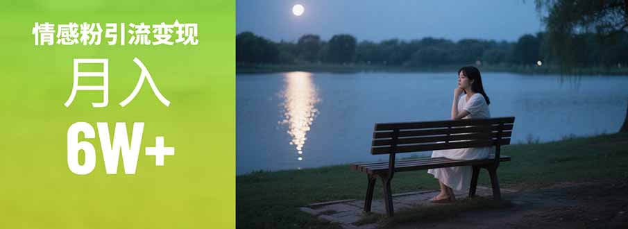 情感粉引流变现实操课：单月变现6w+，情感粉引流变现实操课-青禾学社