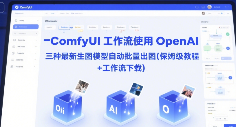 ComfyUI 工作流使用 OpenAI 三种最新生图模型自动批量出图(保姆级教程+工作流下载)-青禾学社