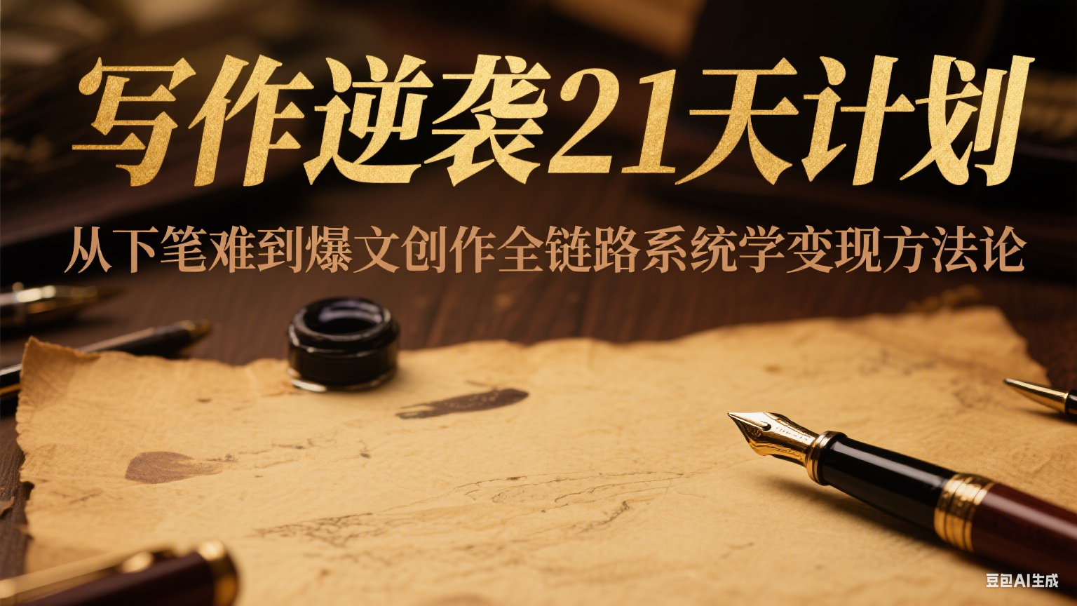 写作逆袭21天计划：从下笔难到爆文创作全链路系统学变现方法论-青禾学社