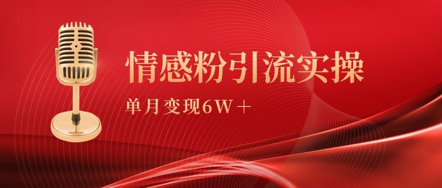 (9473期)单月变现6w+,情感粉引流变现实操课-青禾学社