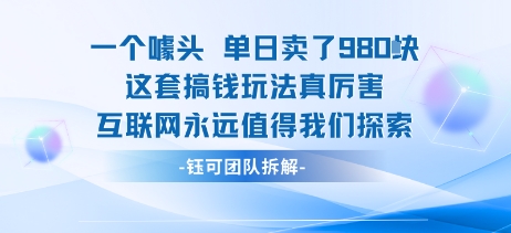 一个噱头单日卖了980米 这套搞钱玩法真厉害 互联网永远值得我们探索-青禾学社
