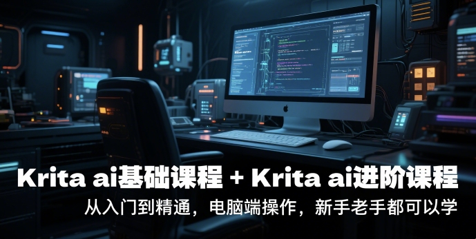 krita ai基础课程+Krita ai进阶课程,从入门到精通,电脑端操作,新手老手都可以学-青禾学社