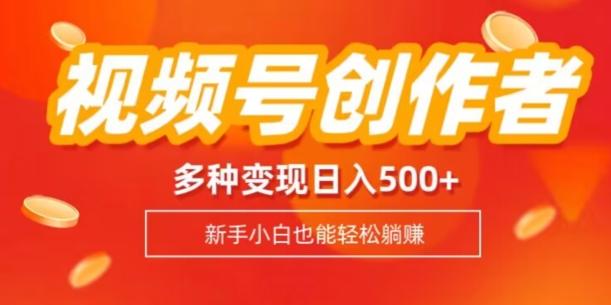 视频号创作者计划,多种变现方式,日入500+【内附1080g视频素材】-青禾学社
