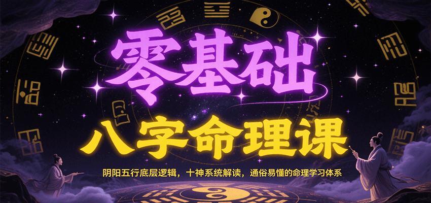 零基础八字命理课:阴阳五行底层逻辑,十神系统解读,通俗易懂的命理学习体系-青禾学社