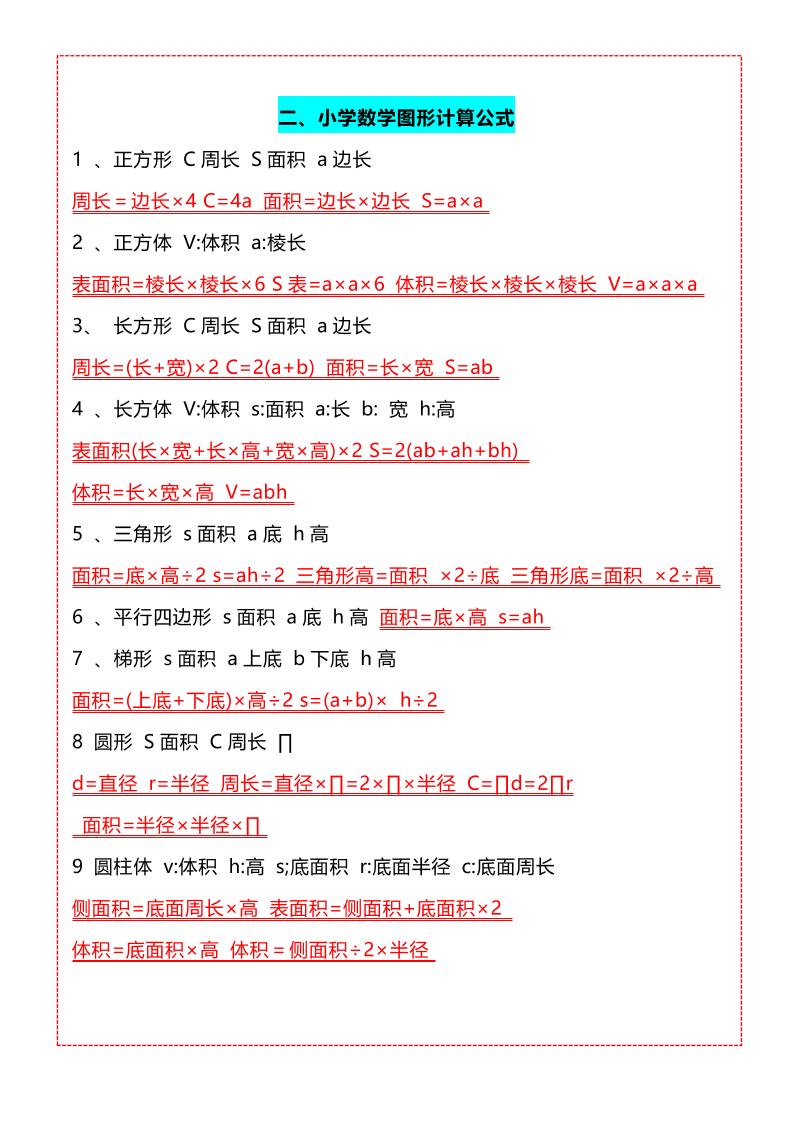 五年级上册数学必背知识汇总-青禾学社