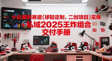 小众暴利赛道(球鞋定制,二创项目)实体+私域2025王炸组合 交付手册-青禾学社