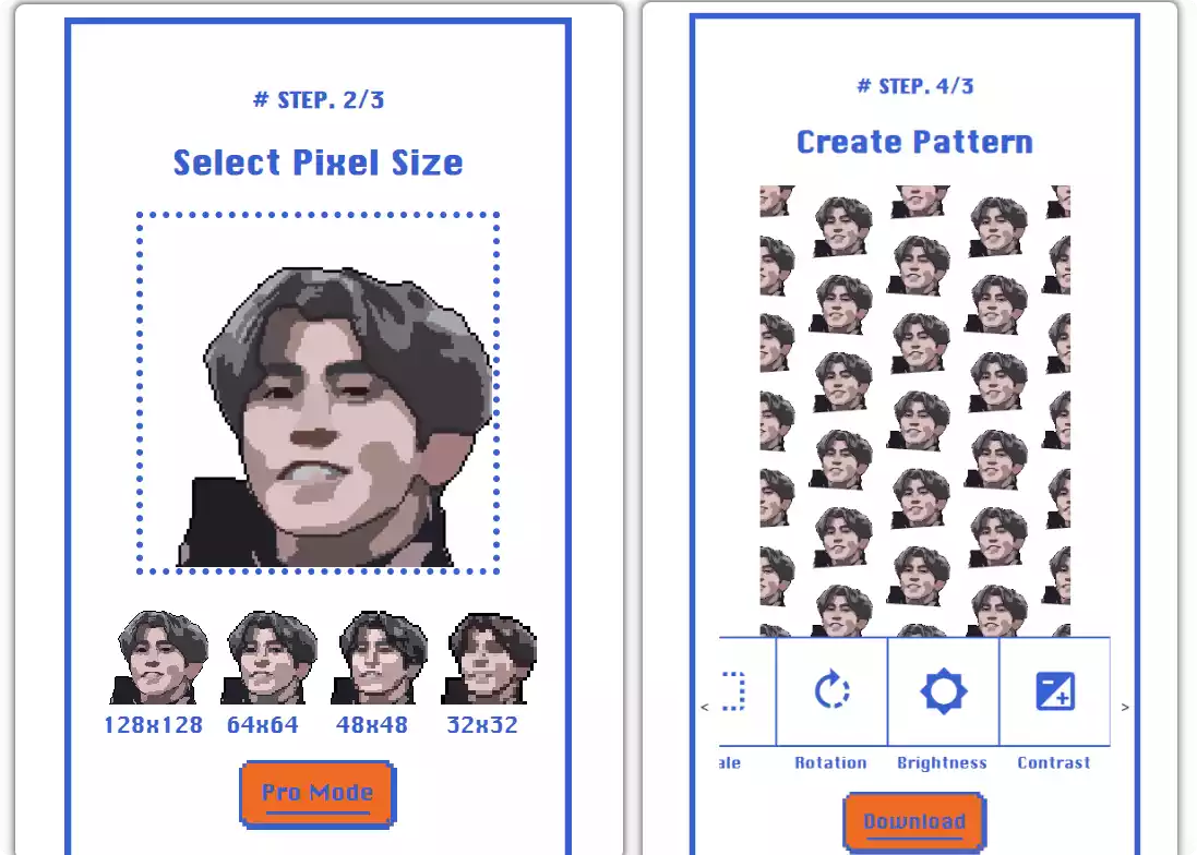 图片风格化#蒸汽波#油画#像素画