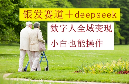 银发赛道+deepseek数字人全域变现,小白也能操作-青禾学社