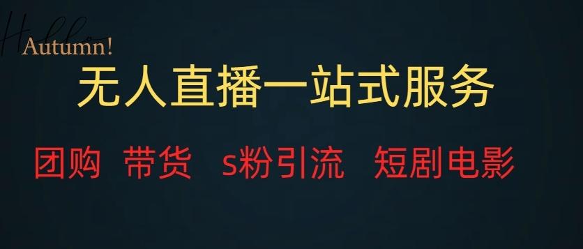 无人直播一站式服务(教程以及变现方式)-青禾学社