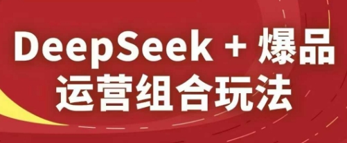DeepSeek+爆品运营组合玩法,2025淘系精品课-青禾学社