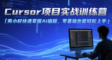 Cursor项目实战训练营,两小时快速掌握AI编程,零基础也能轻松上手-青禾学社
