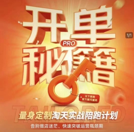 淘宝开单秘籍PRO，量身定制淘天实战陪跑计划，告别做店迷茫、快速突破运营瓶颈期(更新)-青禾学社