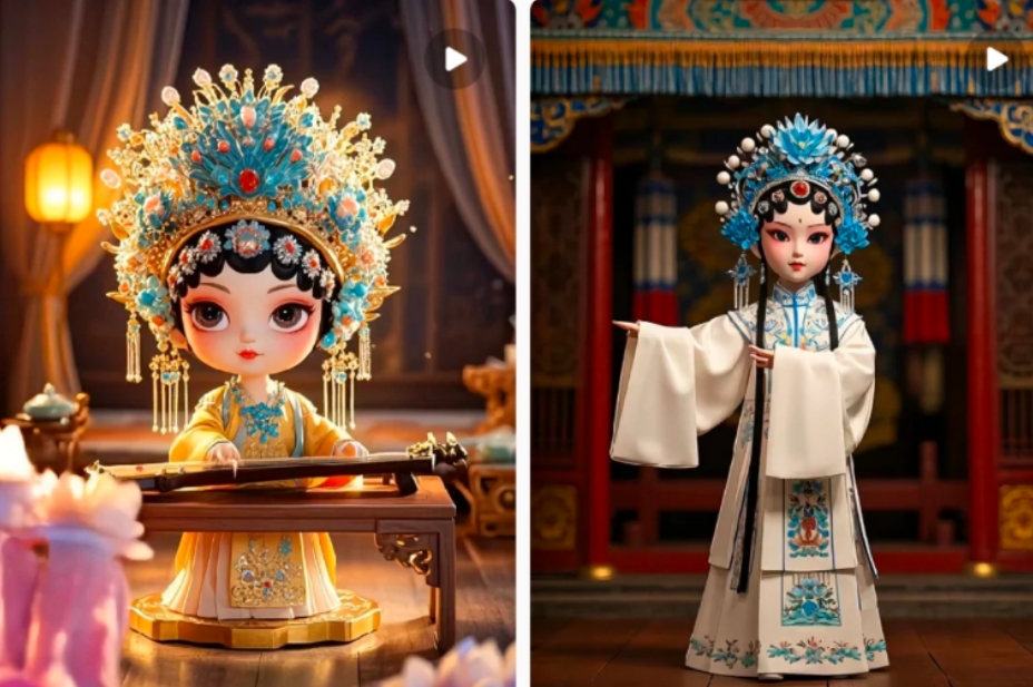 利用AI制做Q版古风娃娃视频,只需三步新手也能做出流量好到爆(附教程+提示…-青禾学社