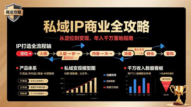 私域IP商业全攻略，从定位到变现，年入千万落地指南-青禾学社