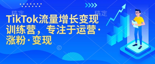 TikTok流量增长变现训练营,专注于运营·涨粉·变现-青禾学社