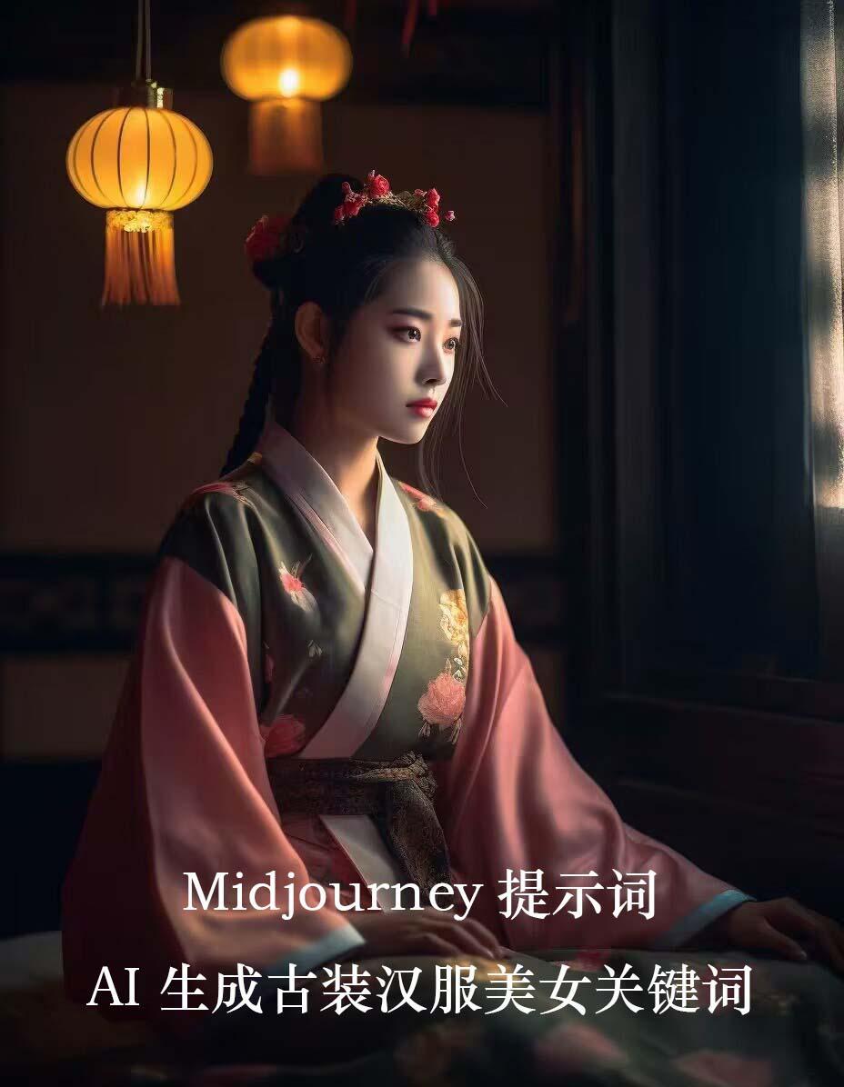 Midjourney关键词-AI生成中国风古装汉服美女人像提示关键词-青禾学社