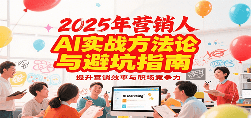 2025年营销实战方法论与避坑指南,利用AI提升营销效率与职场竞争力-青禾学社