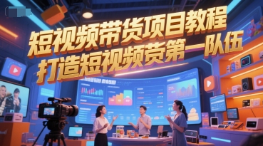 短视频带货项目教程,打造短视频带货第一队伍-青禾学社