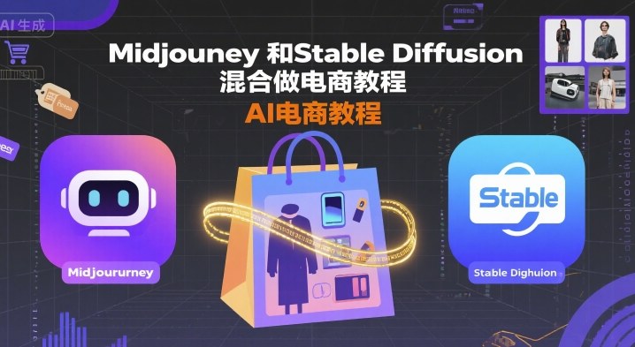 Midjourney和Stable Diffusion混合做电商教程-ai电商教程