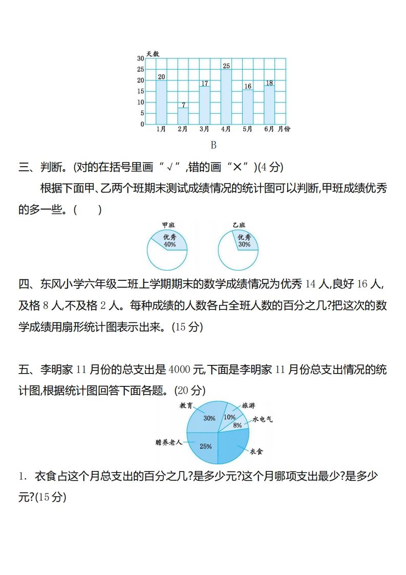 六下苏教版数学第一单元测试卷-2-青禾学社