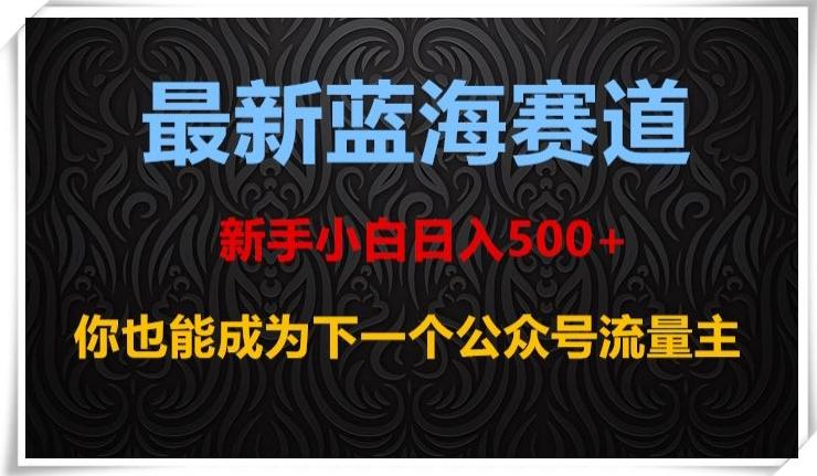 最新蓝海赛道，新手小白日入500+，你也能成为下一个公众号流量主【揭秘】-青禾学社