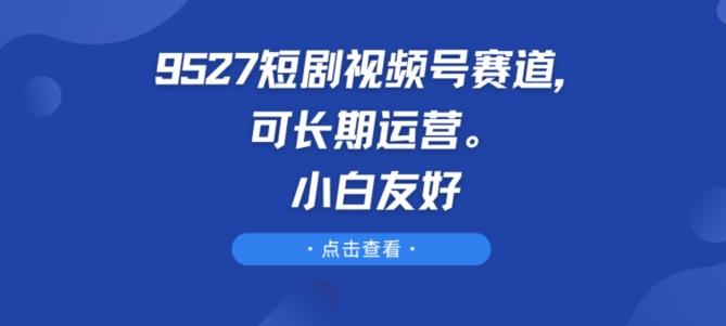 9527短剧视频号赛道，可长期运营，小白友好【揭秘】-青禾学社