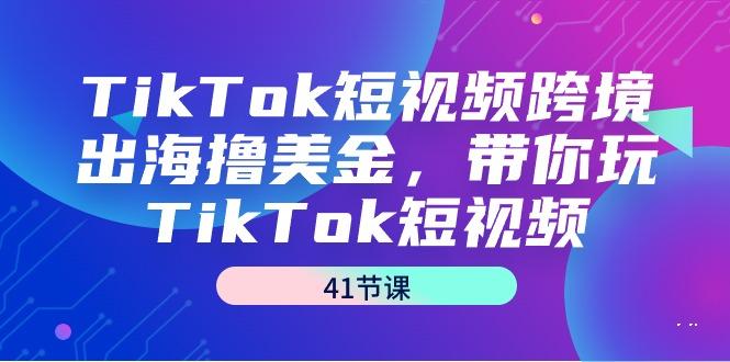 TikTok短视频跨境出海撸美金,带你玩TikTok短视频(41节课)-青禾学社