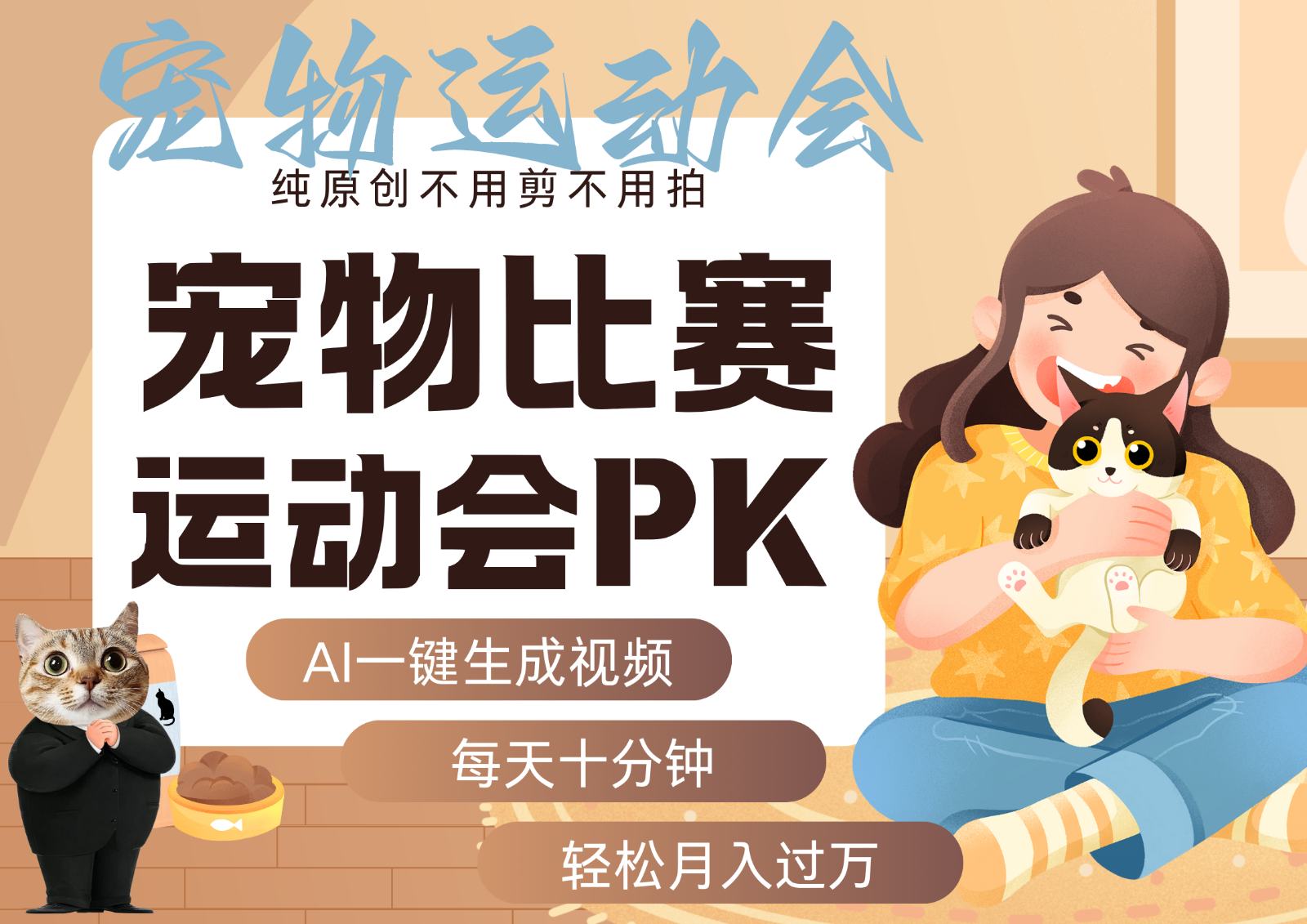 AI萌宠运动员跳水 射击 篮球 足球比赛 每天十分钟 附详细提示词文案库 代替做…-青禾学社