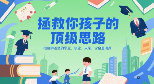 付费文章:拯救你孩子的顶级思路,彻底聊透他的学业、事业、未来,含金量满满-青禾学社