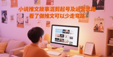 小说推文故事混剪起号及运营思路,看了做推文可以少走弯路-青禾学社