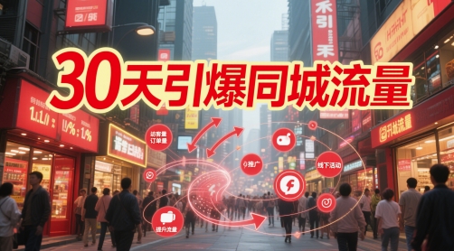 30天引爆同城流量:团购篇 认知篇 流量篇 来客篇 达人篇 老板人设IP篇 投流篇-青禾学社