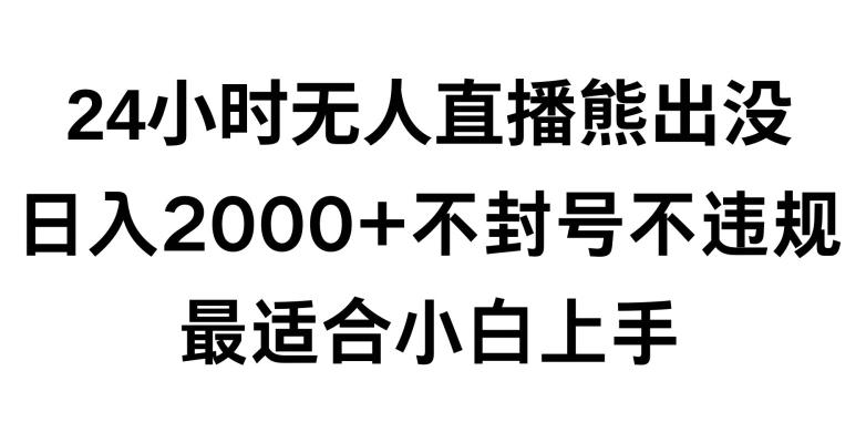 快手24小时无人直播熊出没,不封直播间,不违规,日入2000+,最适合小白上手,保姆式教学【揭秘】-青禾学社